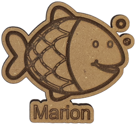 Magnet - Poisson  personnalisable